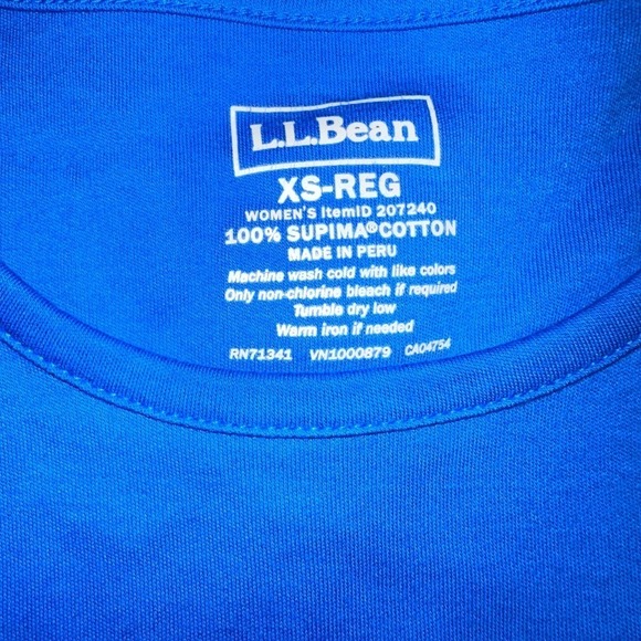 NWOT Women’s XSmall LL Bean LS Supima Cotton Shirt - Picture 2 of 4